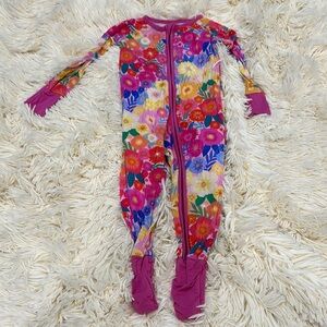 Little Sleepies Colorful Floral Footie
